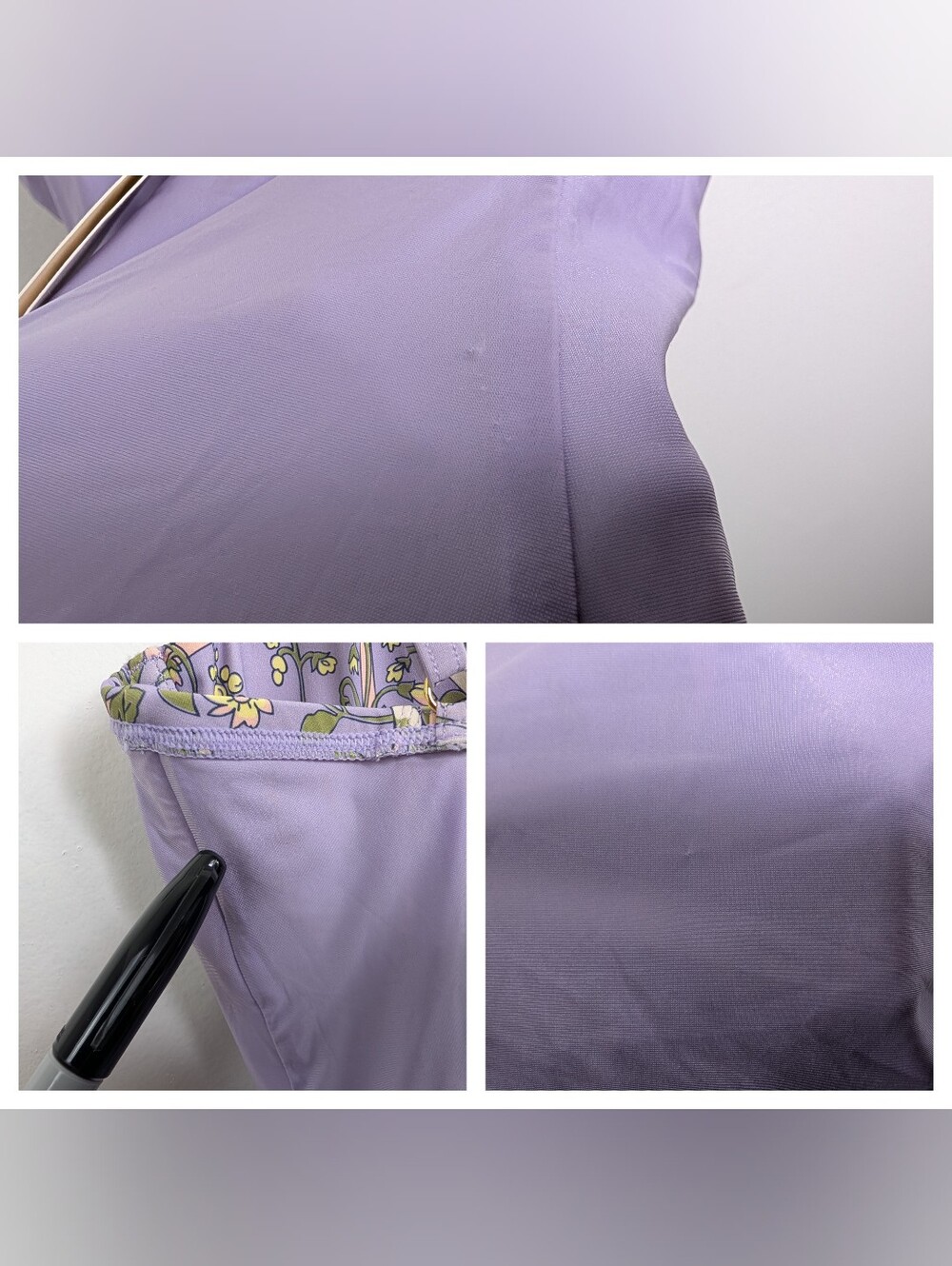 NWT Tory Burch Lilac Garden Medallion Underwire One Piece Swimsuit Size XS New - Picture 16 of 16
